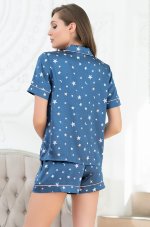 Пижама с рисунком звезд Mia-Amore Stars 7072