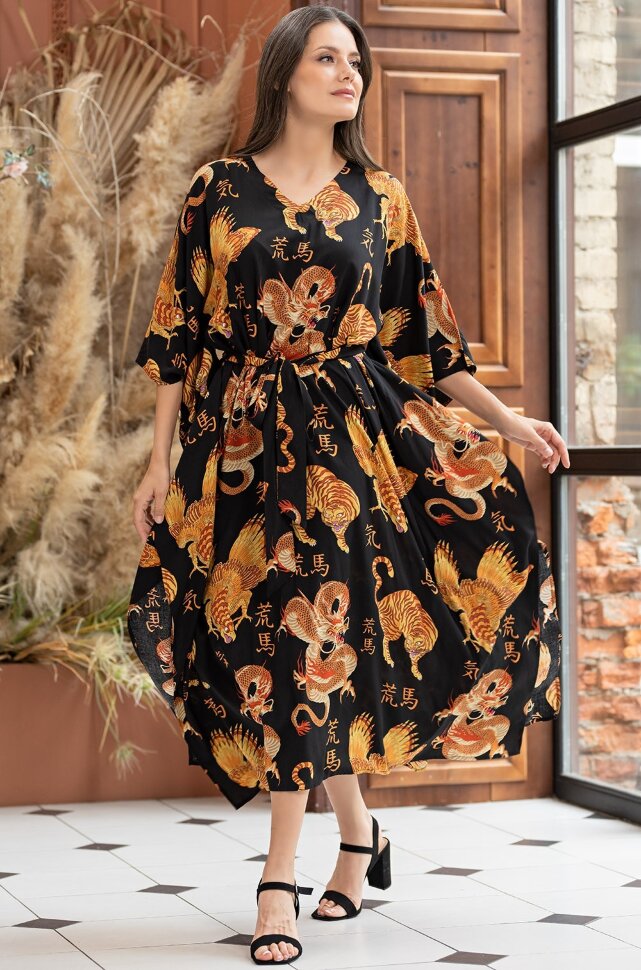 Mia-Amore Dragon 5088 длинная туника из вискозы