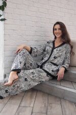 Комплект из жакета и широких брюк Mia-Amore Charline 4096