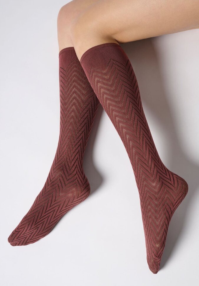 Гольфы ''в елочку'' Oroblu Tweed