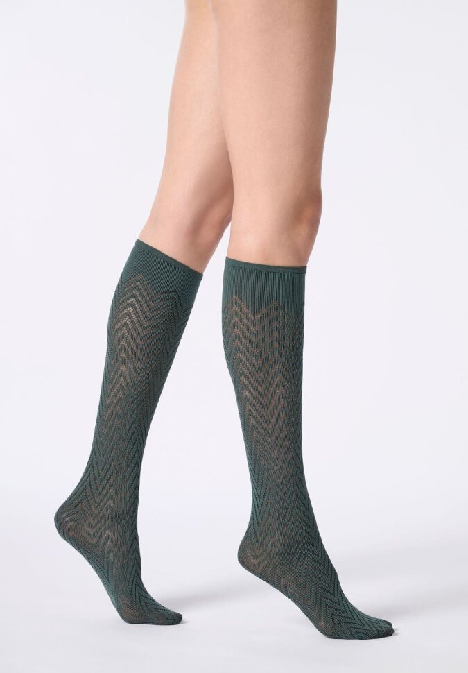Гольфы ''в елочку'' Oroblu Tweed