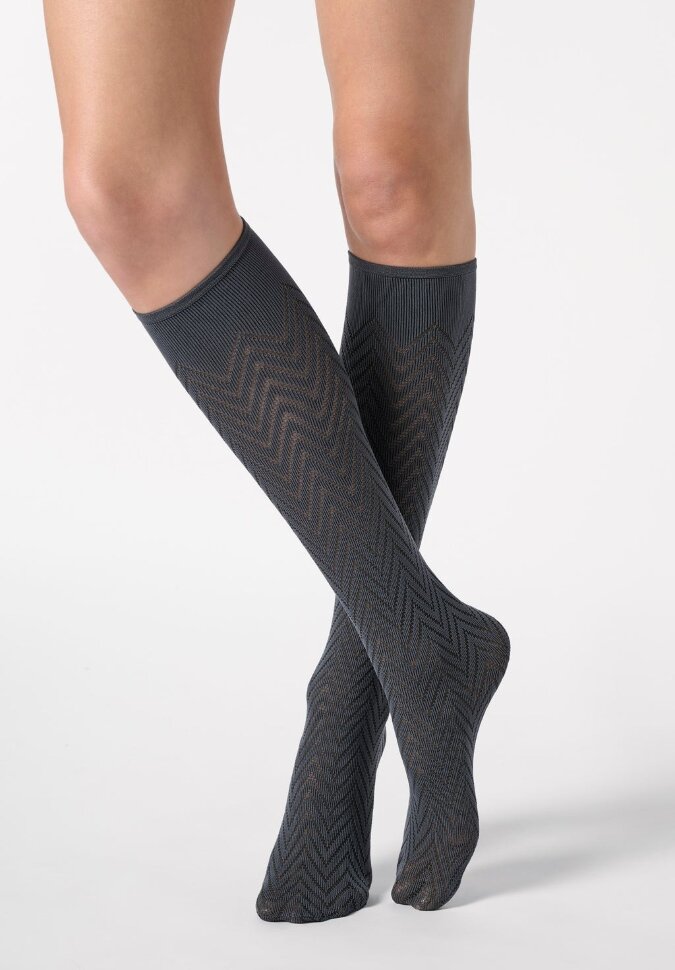 Гольфы ''в елочку'' Oroblu Tweed