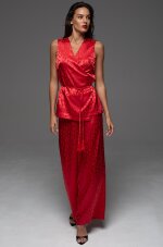Mia-Amore Leona 2235 комплект с брюками и топом из жаккардового полотна