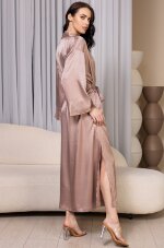 Mia-Amore Florence 2359 длинный халат из искусственного шелка