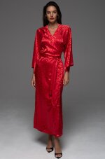 Mia-Amore Leona 2239 длинный халат на жаккардовой основе
