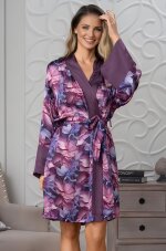 Mia-Amore Kameya 4453 короткий халат из шелка и вискозы