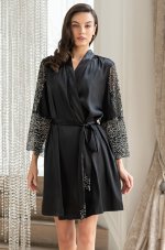 Халат из искусственного шелка Mia-Amore Misty 7263