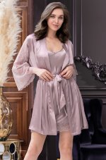 Халат из искусственного шелка Mia-Amore Misty 7263