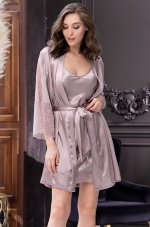 Халат из искусственного шелка Mia-Amore Misty 7263