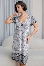 Длинная сорочка с коротким рукавом из вискозы Mia-Amore Lucia 1918