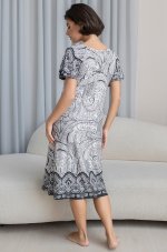 Длинная сорочка с коротким рукавом из вискозы Mia-Amore Lucia 1918