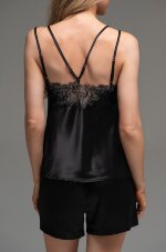 Mia-Amore Lilirose 4592 комплект с шортами из однотонного шелка