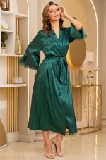 Однотонный длинный халат Mia-Amore Joanna 7319