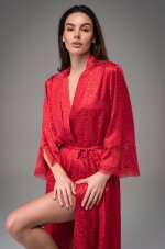 Однотонный длинный халат Mia-Amore Joanna 7319