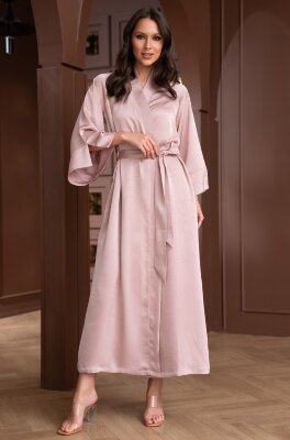 Mia-Amore Smoky Rose 9019 длинный шелковый халат