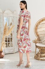 Длинная туника с коротким рукавом из вискозы Mia-Amore Tahiti 5299