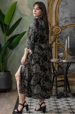Длинный халат из смесового шелка  Mia-Amore Allyson 4039