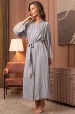 Длинный халат из трикотажной вискозы Mia-Amore Christel 1909